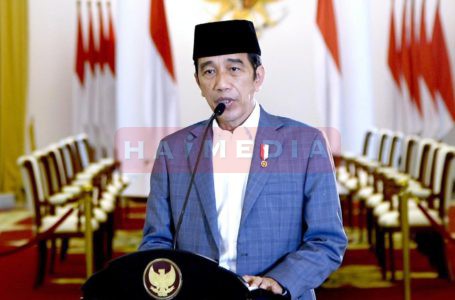 Presiden Joko Widodo memperingati Maulid Nabi Muhammad SAW secara virtual, Kamis (29/10) malam. (Foto: Biro Pers Sekretariat Presiden)