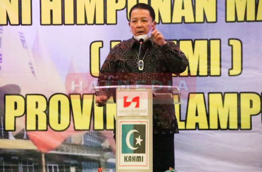  Gubernur Arinal Djunaidi Resmikan Muswil III KAHMI Provinsi Lampung