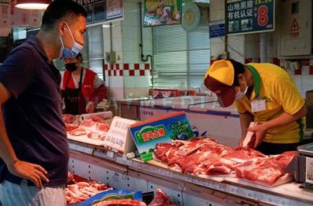 Pasar daging di Beijing | Foto: Istimewa