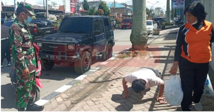  45 Orang Warga Kabanjahe Diberi Sanksi Push Up karena Tak Ikuti Protokol Kesehatan