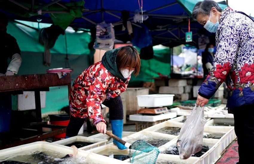 Pasar Basah di Wuhan, diduga tempat merebaknya virus Corona | Foto : Ist