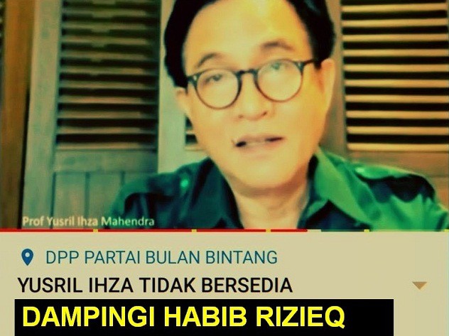  Pernah di Bilang Murtad, Yusril Ogah Bantu Pentolan FPI dalam Masalah Hukum