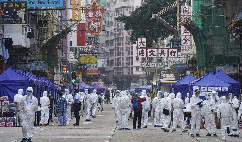 Pemerintah Lokal Hong Kong Lockdown Wilayah yang Paling Padat Selama 48 Jam
