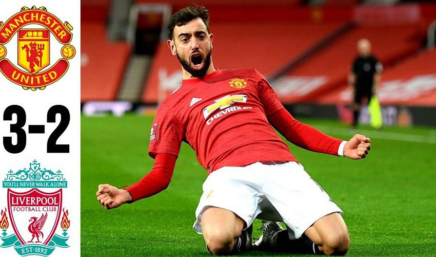  Gol Bruno Fernandes, Singkirkan Liverpool dari Piala FA