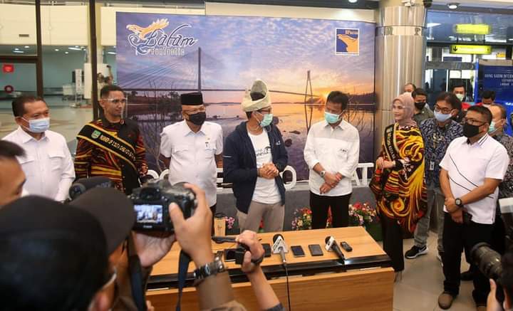 Menteri Pariwisata dan Ekonomi Kreatif (Menparekraf) Sandiaga Uno menggelar kunjungan kerja di Batam, Jumat (22/1/2021).