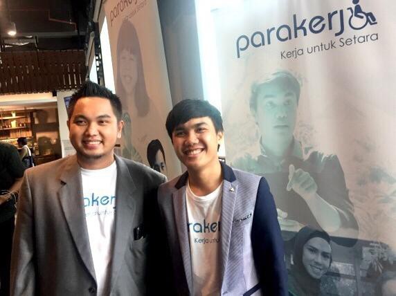 CEO Parakerja, Rezki Achyana bersama CFO Parakerja, Eko Syaiful (Foto:istimewa)