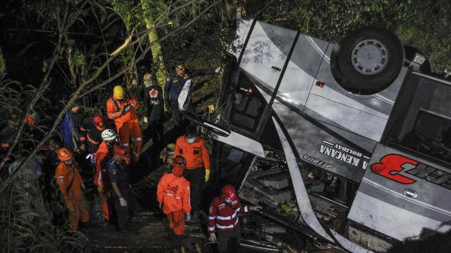  Korban Kecelakaan Bus di Sumedang Bertambah 2 Jiwa, Total Korban 29 Orang