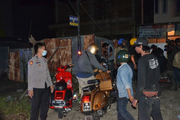  Polisi Bubarkan Kegiatan Komunitas Motor Vespa di Luwu Timur Akibat Timbulkan Kerumunan