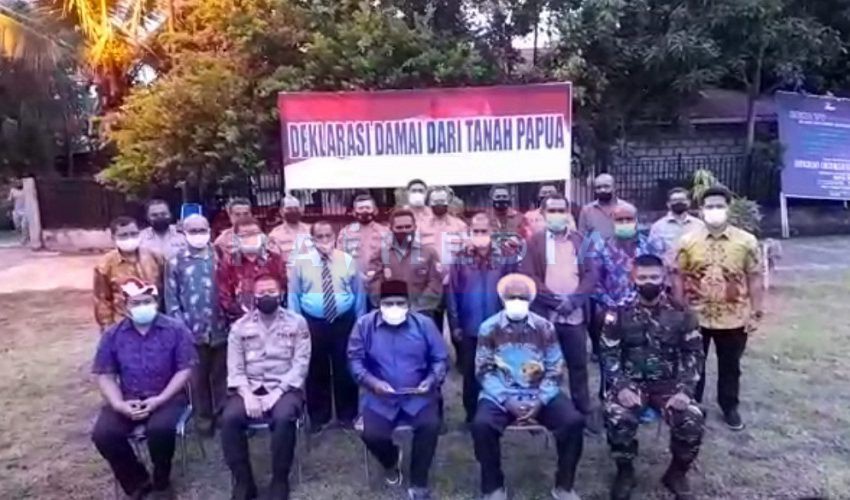  Deklarasi Damai, FKUB Bersama Seluruh Komponen di Papua Kutuk Keras Aksi Terorisme