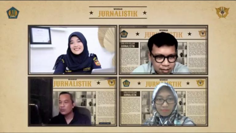 Bea Cukai Batam selenggarakan Webinar dengan tema “Cara Asyik Belajar Jurnalistik”, Rabu (13/10/2021)